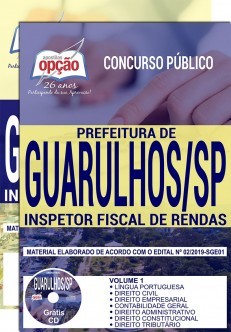Apostila Concurso Prefeitura de Guarulhos 2019 Inspetor Fiscal de Rendas PDF Download e Impressa