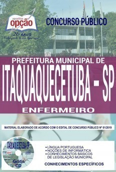 Apostila Concurso Prefeitura de Itaquaquecetuba 2019 Enfermeiro PDF Download e Impressa