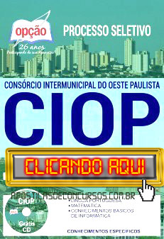 Apostila Concurso CIOP 2019 PDF Download e Impressa