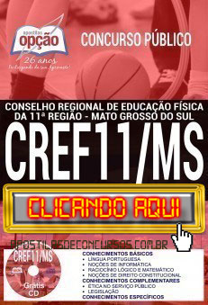 Apostila Concurso CREF 11ª Região 2019 PDF Download e Impressa