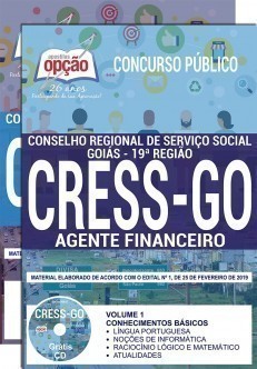 Apostila Concurso CRESS GO 2019 PDF Agente Financeiro