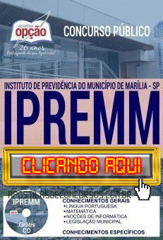 Apostila Concurso IPREMM 2019 PDF Download e Impressa