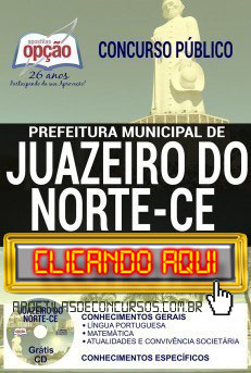 Apostila Concurso Prefeitura de Juazeiro do Norte 2019 PDF Download e Impressa