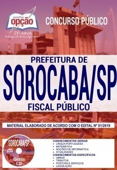 Apostila Concurso Prefeitura de Sorocaba 2019 PDF Fiscal Público