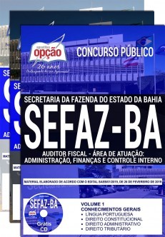 Apostila Concurso SEFAZ BA 2019 PDF Auditor Fiscal Administração, Finanças e Controle Interno