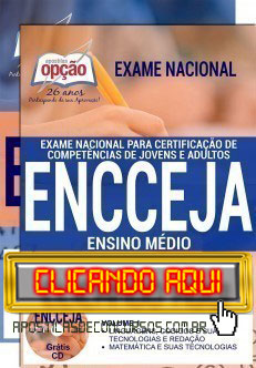 Apostila ENCCEJA 2019 PDF Download e Impressa Ensino Médio