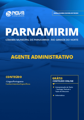 Apostila Concurso Câmara de Parnamirim 2019 Agente Administrativo PDF e Impressa