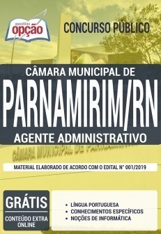 Apostila Concurso Câmara de Parnamirim 2019 PDF e Impressa Agente Administrativo