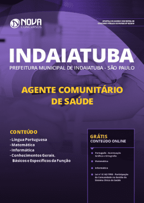 Apostila Concurso Prefeitura de Indaiatuba 2019 Grátis Cursos Online Agente Comunitário de Saúde