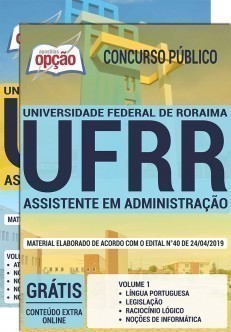 Apostila Concurso UFRR 2019 PDF e Impressa Assistente em Administração