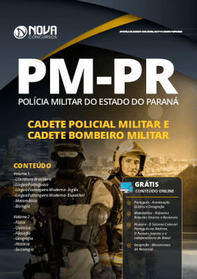 Apostila PM PR 2019 Cadete Policial Militar e Cadete Bombeiro Militar Grátis Cursos Online