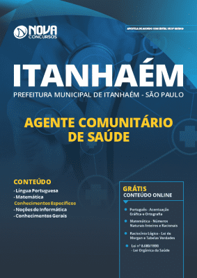 Apostila Prefeitura de Itanhaém 2019 Agente Comunitário de Saúde Grátis Cursos Online
