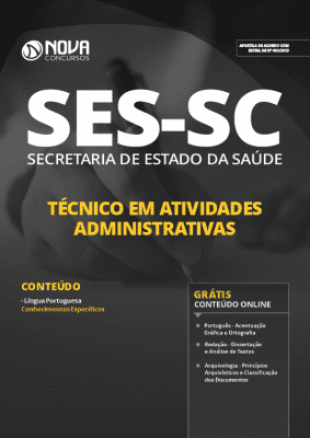 Apostila SES SC 2019 Técnico em Atividades Administrativas Grátis Cursos Online