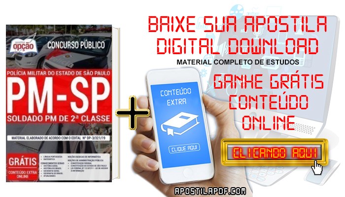Baixar Apostila Concurso PM SP 2019 PDF Soldado PM de 2ª Classe