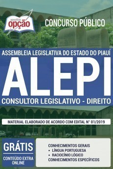Apostila ALEPI 2019 Consultor Legislativo Área Direito PDF e Impressa