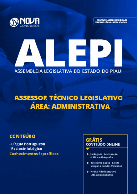 Apostila Concurso ALEPI 2019 Grátis Cursos Online Assessor Técnico Legislativo