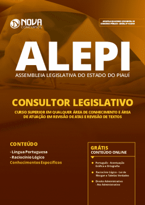 Apostila Concurso ALEPI 2019 Consultor Legislativo Grátis Cursos Online