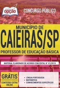 Apostila Concurso Prefeitura de Caieiras 2019 PDF e Impressa