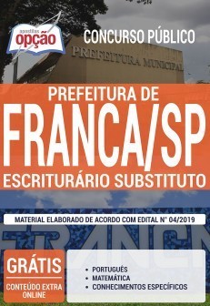 Apostila Concurso Prefeitura de Franca 2019 PDF e Impressa