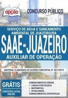 Apostila Concurso SAAE Juazeiro BA 2019 PDF e Impressa