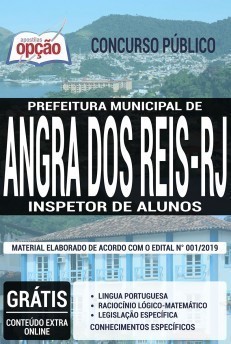 Apostila Concurso Prefeitura de Angra dos Reis 2019 Inspetor de Alunos PDF e Impressa