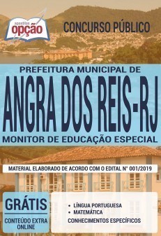 Apostila Concurso Prefeitura de Angra dos Reis 2019 Monitor de Educação Especial PDF e Impressa