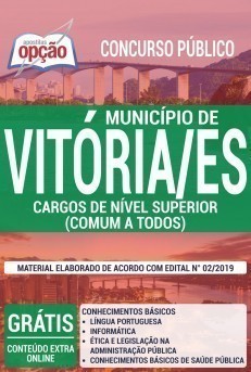Apostila Concurso Prefeitura de Vitória 2019 Cargos de Nível Superior PDF e Impressa