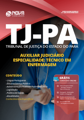 Apostila Concurso TJ PA 2019 Auxiliar Judiciário Técnico em Enfermagem Grátis Cursos Online