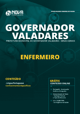 Apostila Prefeitura de Governador Valadares 2019 Enfermeiro Grátis Cursos Online