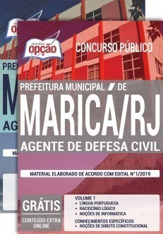Apostila Concurso Prefeitura de Maricá 2019 Agente de Defesa Civil PDF e Impressa