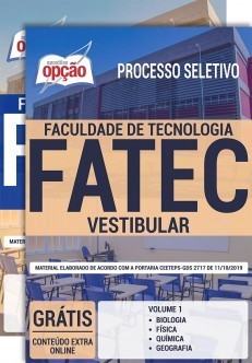 Apostila Vestibular FATEC 2019 2020 PDF e Impressa