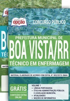 Apostila Concurso Prefeitura de Boa Vista 2020 Técnico em Enfermagem