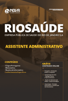 Apostila Concurso RIOSAÚDE 2020 Assistente Administrativo Grátis Cursos Online