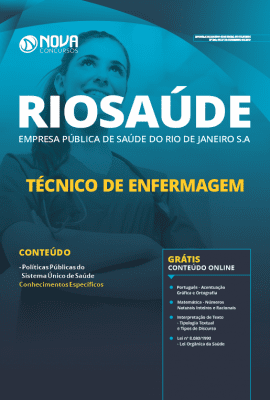 Apostila Concurso RIOSAÚDE 2020 Técnico de Enfermagem Grátis Cursos Online