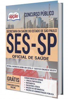 Apostila Concurso SES SP 2019 Oficial de Saúde PDF Download e Impressa