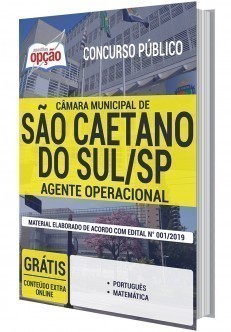 Apostila Câmara de São Caetano do Sul 2019 Agente Operacional PDF e Impressa