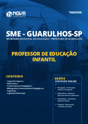 Apostila Prefeitura de Guarulhos 2020 Professor de Educação Infantil Grátis Cursos Online