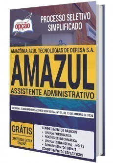 Apostila Concurso AMAZUL 2020 PDF Assistente Administrativo