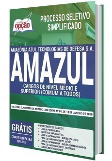 Apostila Concurso AMAZUL 2020 PDF Nível Médio e Superior