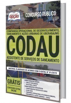 Apostila Concurso CODAU 2020 Assistente de Serviços de Saneamento PDF Download Digital e Impressa