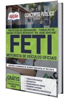 Apostila Concurso FETI 2020 Motorista PDF Download e Impressa