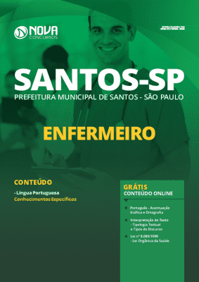 Apostila Prefeitura de Santos 2020 PDF Enfermeiro Grátis Cursos Online
