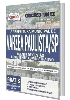 Apostila Prefeitura de Várzea Paulista 2020 PDF Assistente Administrativo