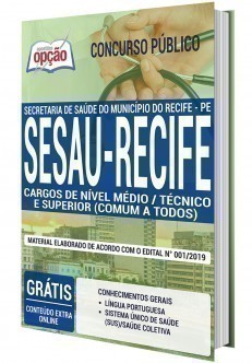 Apostila SESAU Recife 2020 PDF Download Digital e Impressa