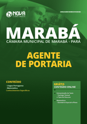 Apostila Câmara de Marabá 2020 PDF Agente de Portaria