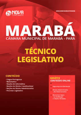 Apostila Câmara de Marabá 2020 PDF Técnico Legislativo