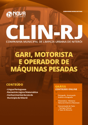 Apostila Concurso CLIN RJ 2020 Impressa e Download PDF Grátis Cursos Online