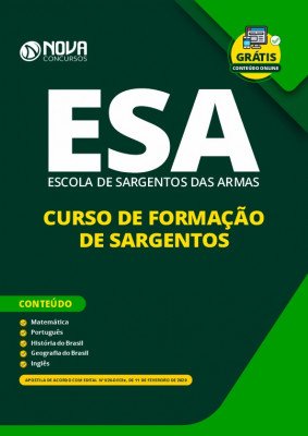 Apostila Concurso ESA 2020 PDF Curso de Sargentos do Exército