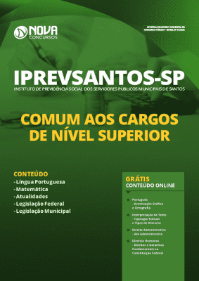 Apostila IPREVSANTOS 2020 PDF Download Nível Superior