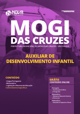 Apostila Prefeitura de Mogi das Cruzes 2020 PDF Auxiliar de Desenvolvimento Infantil